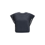 T-shirt en Coton Noir Marant Etoile