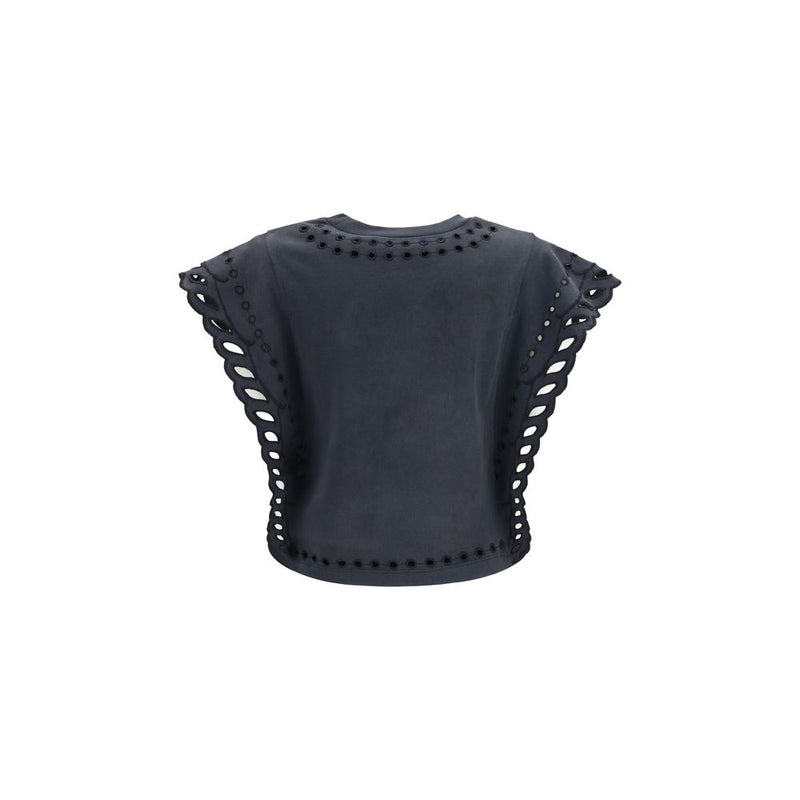 Marant Etoile Black Cotton T-Shirt