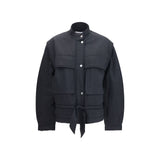 Marant Étoile Black Modal Full-Length Jacket for Women