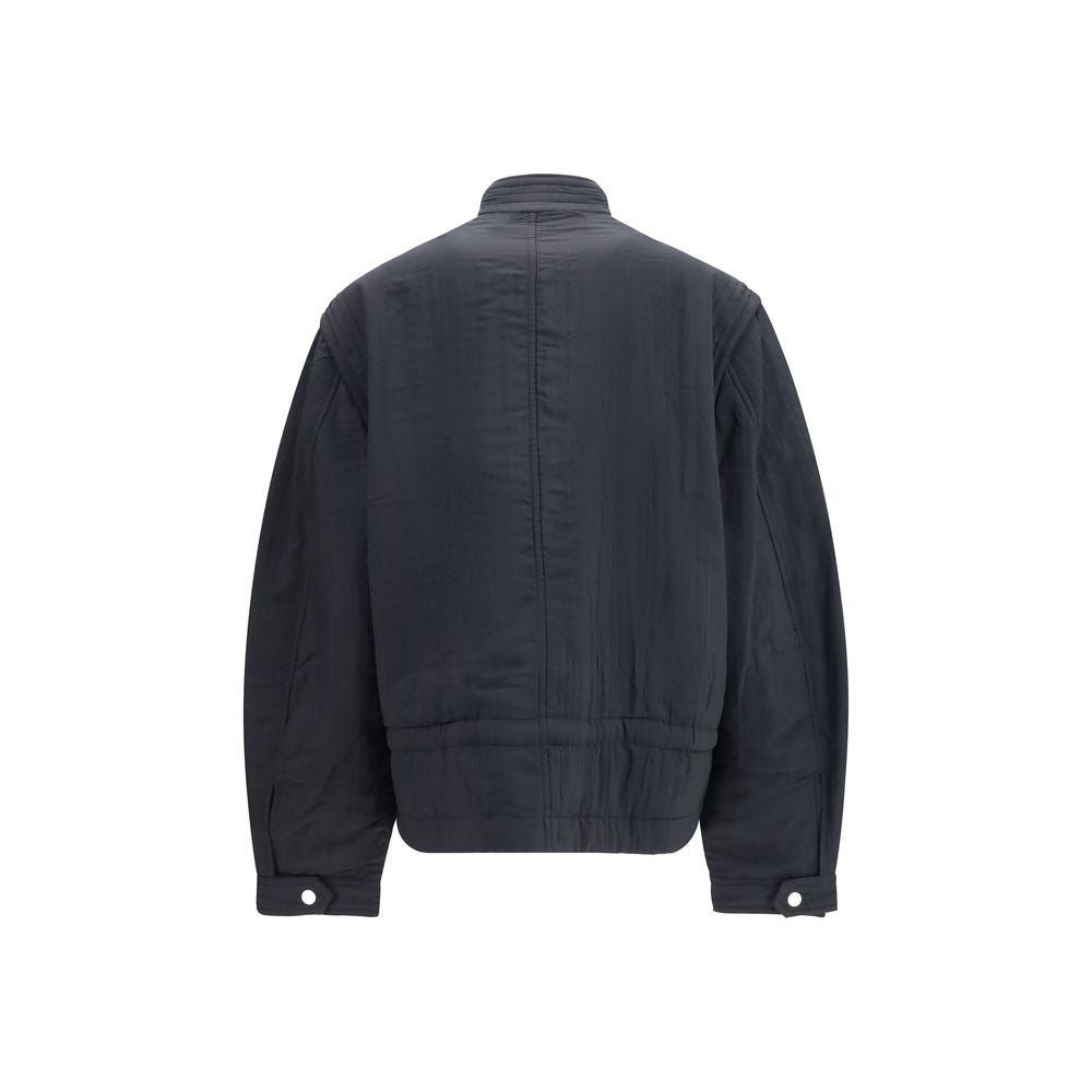 Marant Étoile Black Modal Full-Length Jacket for Women