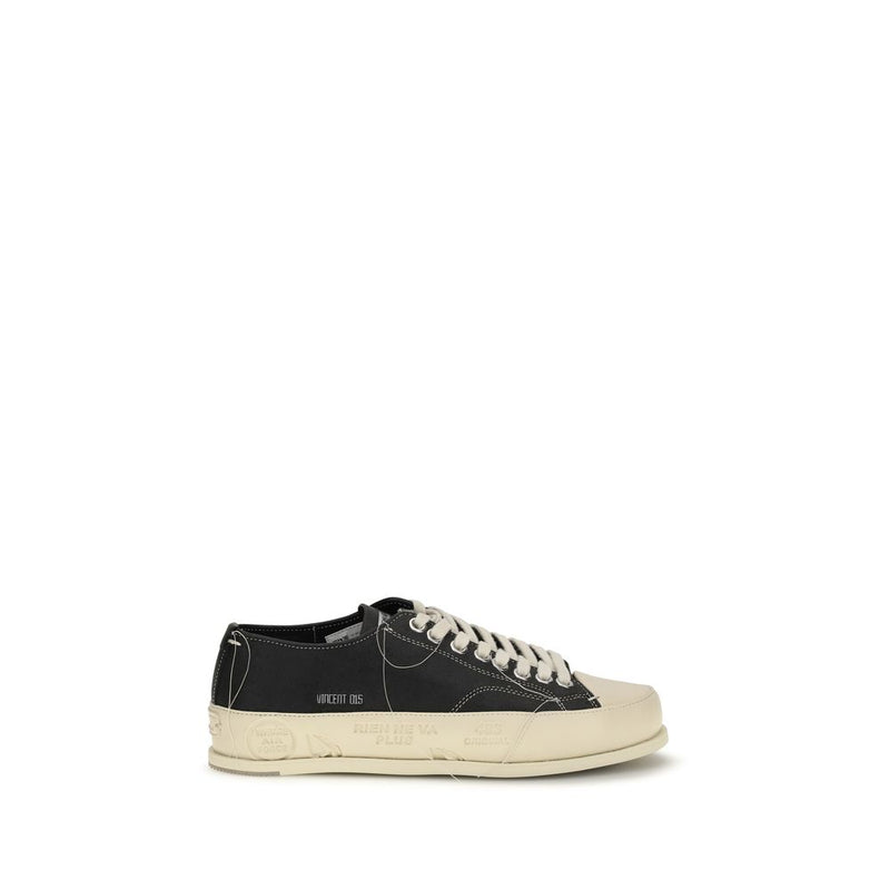 Premiata Vince 015 Black Calf Leather Low Top Sneakers