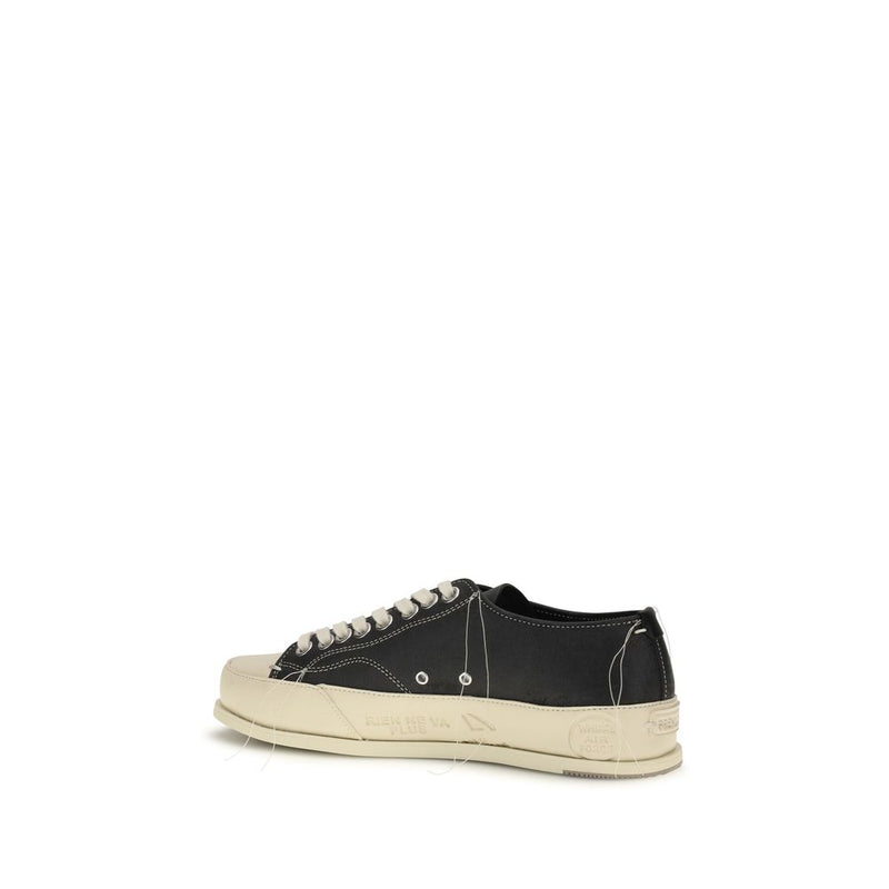 Premiata Vince 015 Black Calf Leather Low Top Sneakers