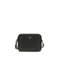 Prada Black Calf Leather Bos Taurus Shoulder Bag