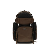 Prada Brown Recycled Polyamide Backpack - Sustainable Style