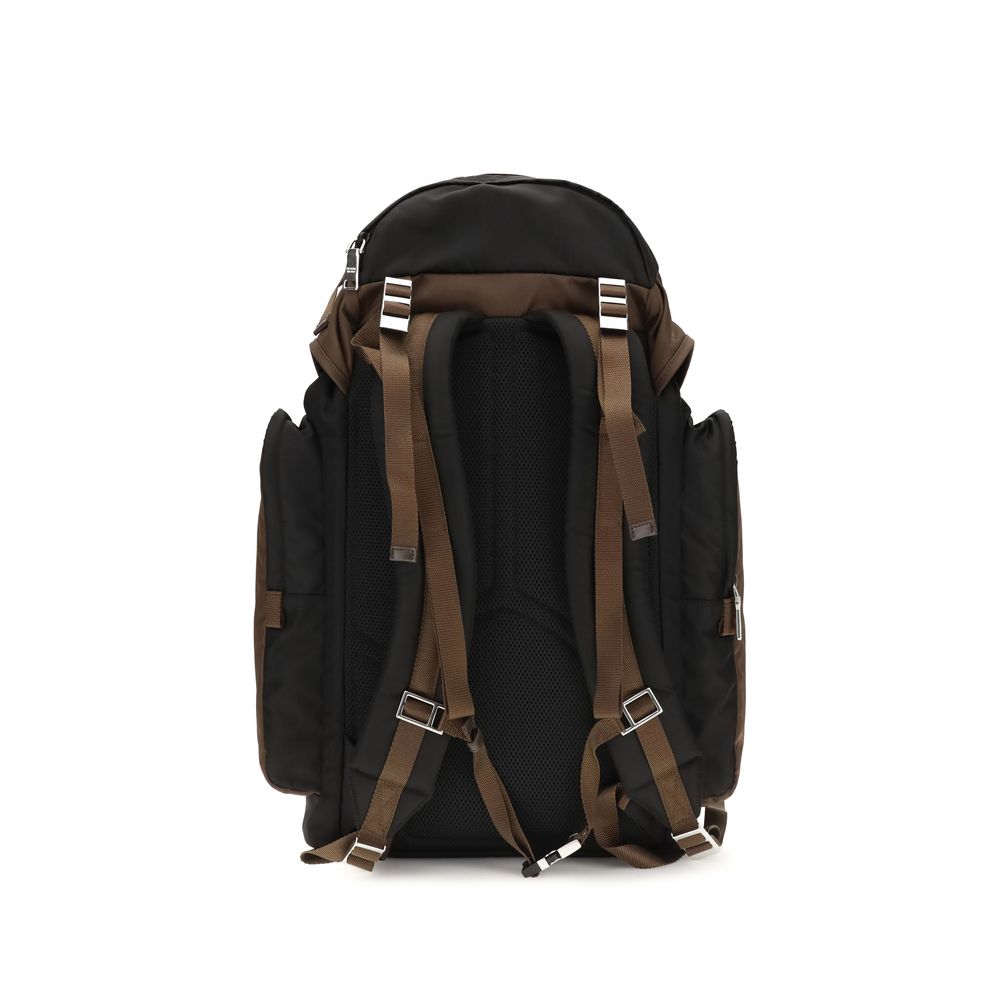 Prada Brown Recycled Polyamide Backpack - Sustainable Style
