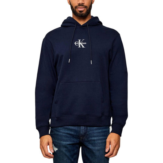 Calvin Klein Jeans Blue Cotton Hoodie for Men