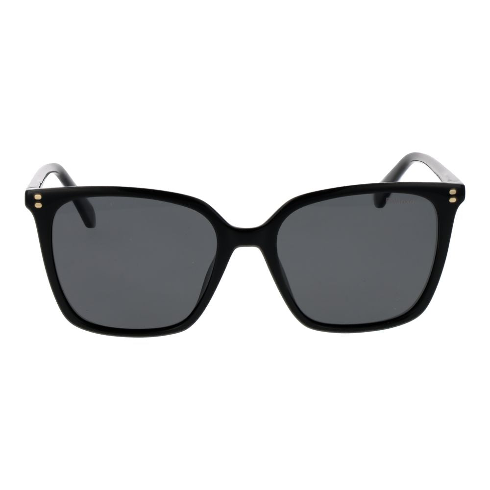 Lunettes de soleil Polaroid noires en acétate pour femmes