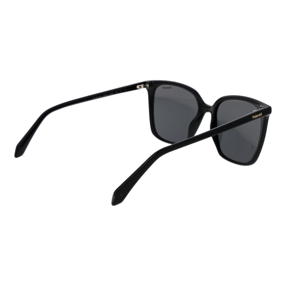 Lunettes de soleil Polaroid noires en acétate pour femmes