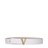 Ceinture en cuir blanche Versace pour femme