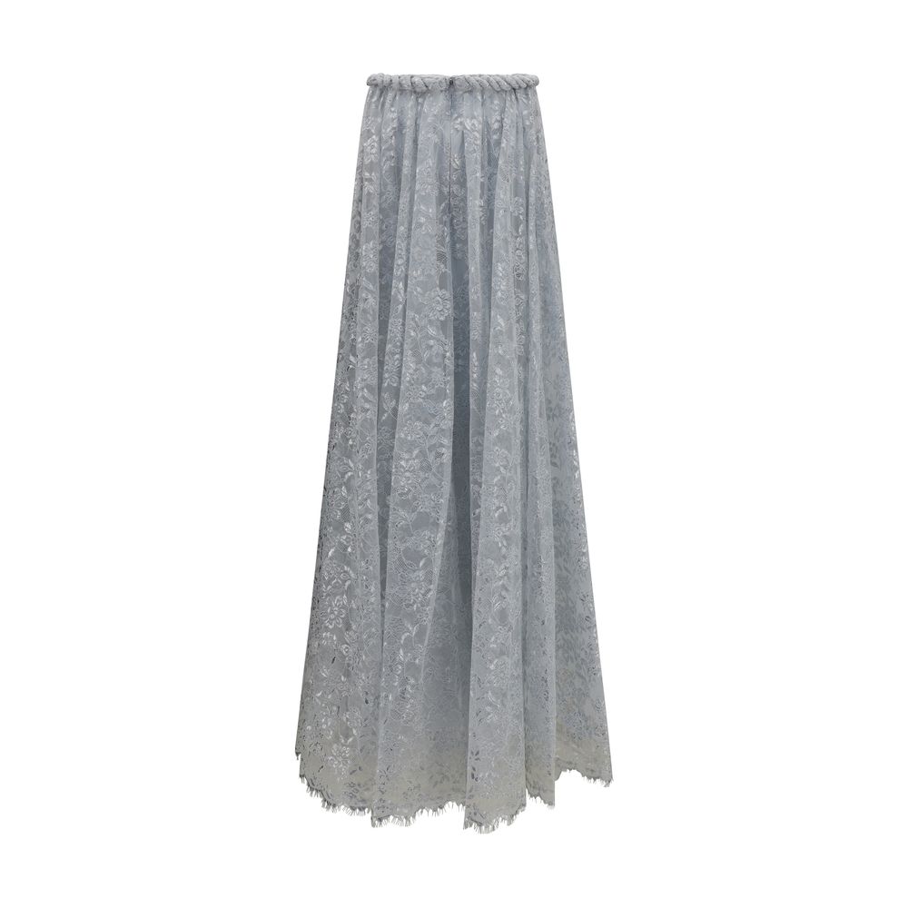 Zimmermann Silver Polyester Coat - SS26 Collection
