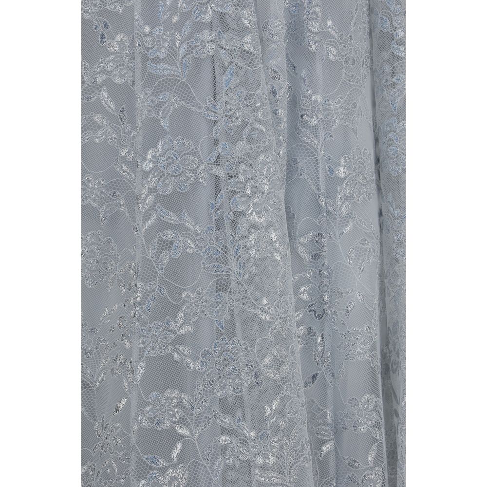 Zimmermann Silver Polyester Coat - SS26 Collection
