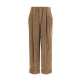 Brunello Cucinelli Brown Viscose Casual Pants for Women