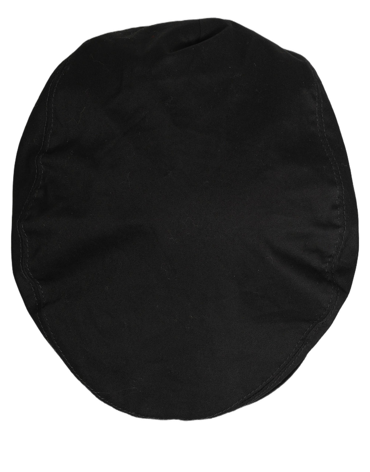 Dolce & Gabbana Men Black Cotton Stretch Newsboy Cap