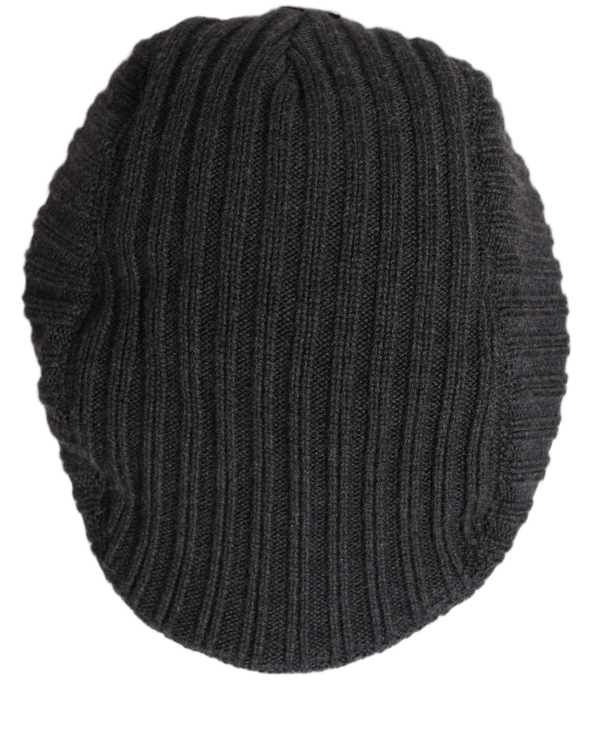 Dolce & Gabbana Men Dark Gray Wool Newsboy Cap