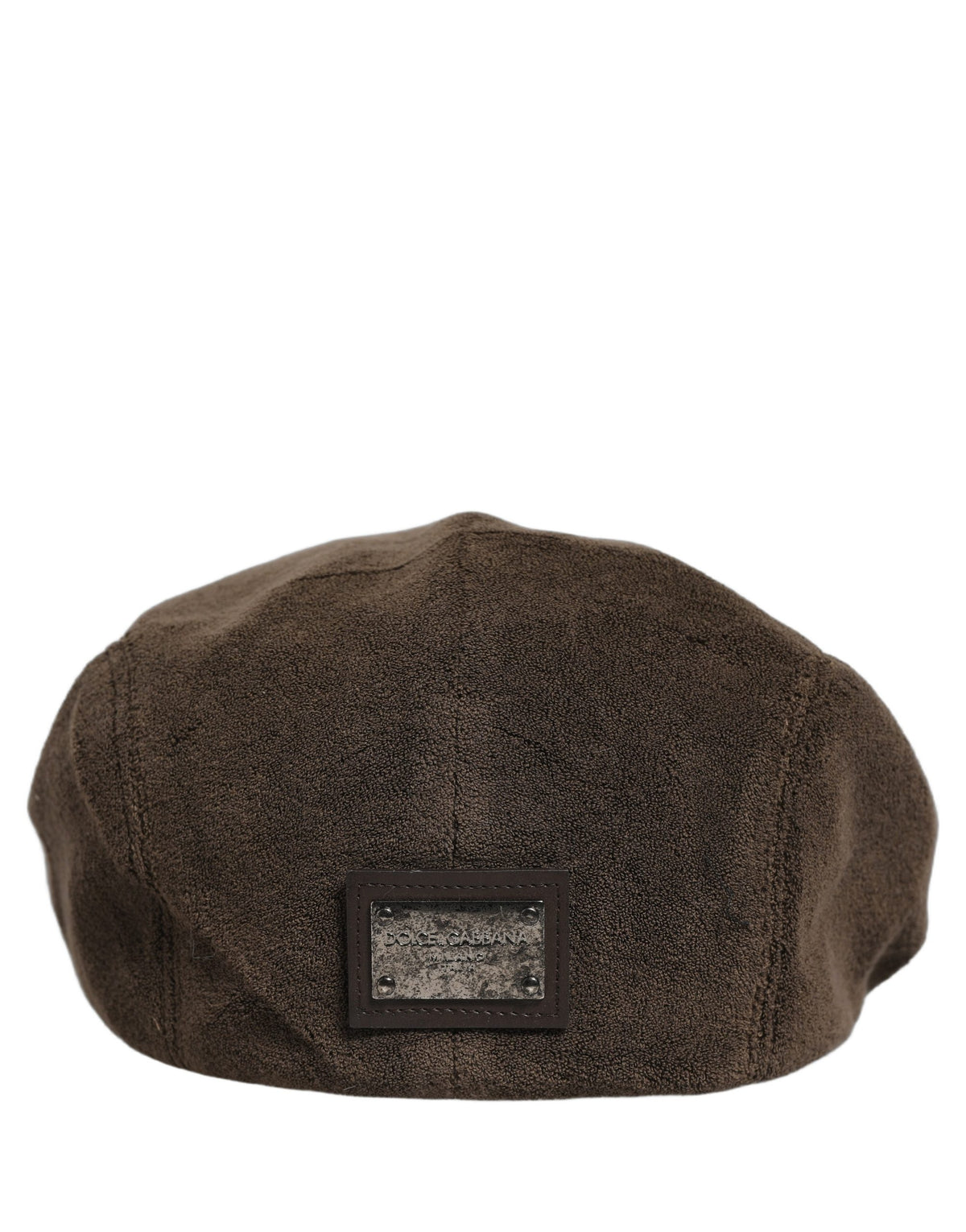 Dolce & Gabbana Men Brown Cotton Newsboy Cap