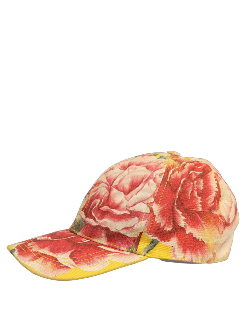 Dolce & Gabbana Men Multicolor Cotton Floral Baseball Cap