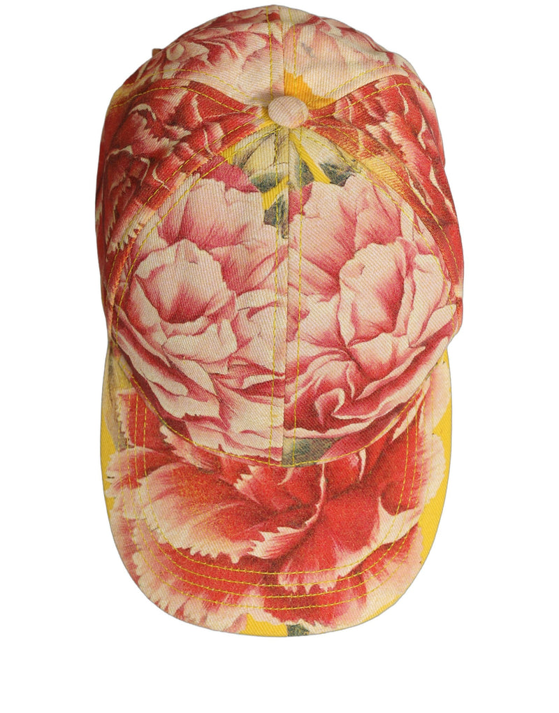 Dolce & Gabbana Men Multicolor Cotton Floral Baseball Cap
