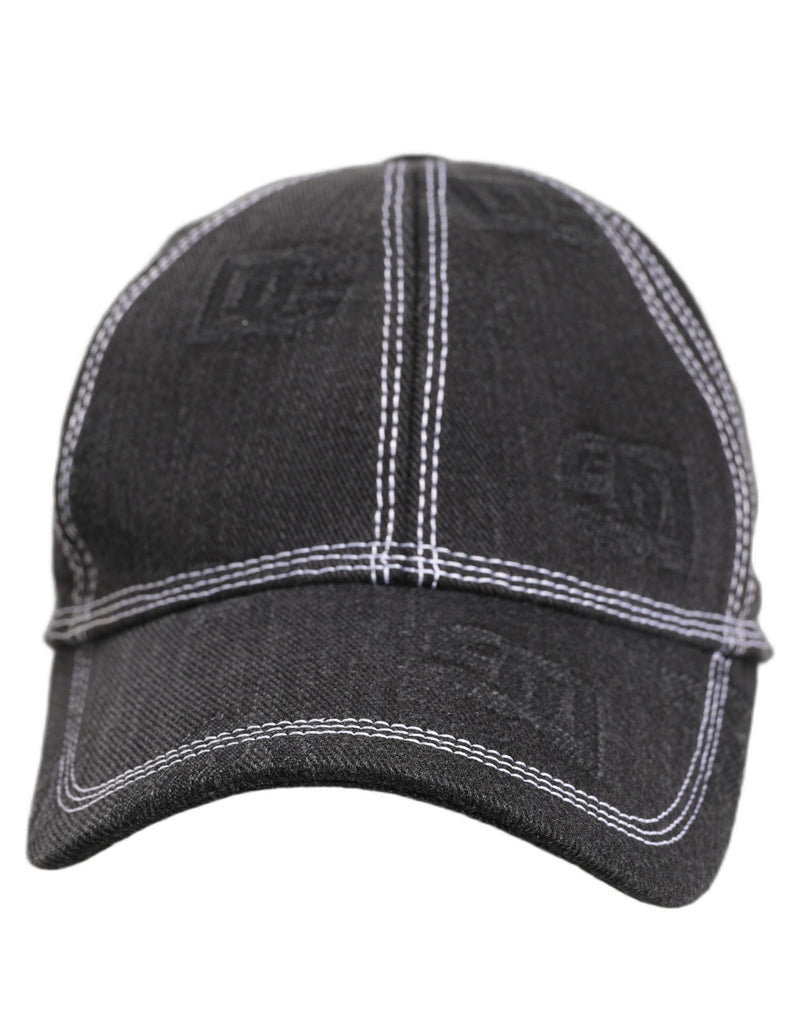 Dolce & Gabbana Men Black Cotton 6 Panel Baseball Cap