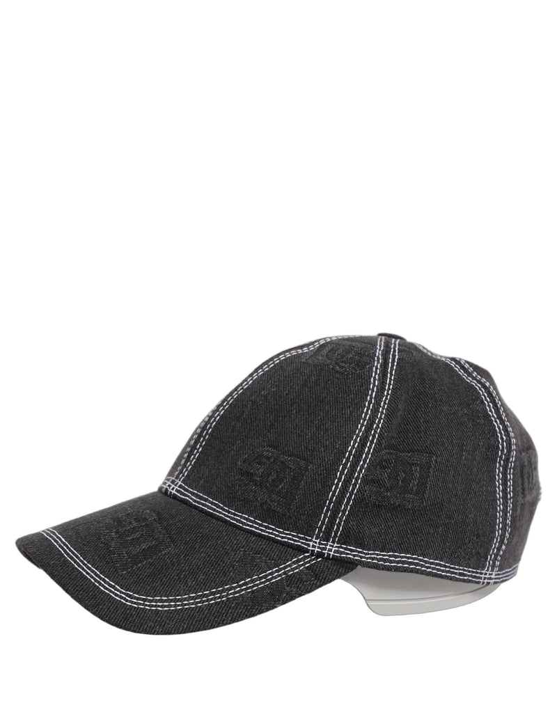 Dolce & Gabbana Men Black Cotton 6 Panel Baseball Cap