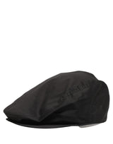 Dolce & Gabbana Men Black Cotton Stretch Newsboy Hat