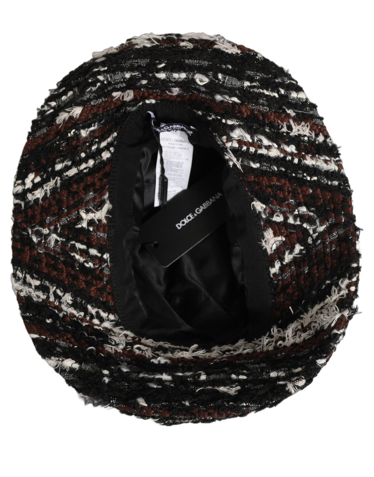Dolce & Gabbana Women Multicolor Acrylic Tweed Bucket Hat