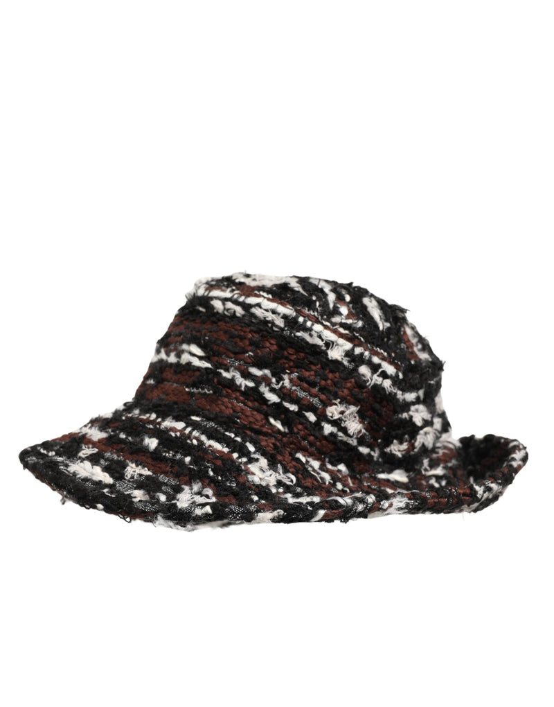 Dolce & Gabbana Women Multicolor Acrylic Tweed Bucket Hat