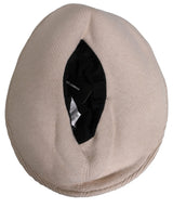 Dolce & Gabbana Women Beige Wool Knit Wide Brim Bucket Hat