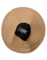 Dolce & Gabbana Women Brown Cotton Knit Wide Brim Bucket Hat