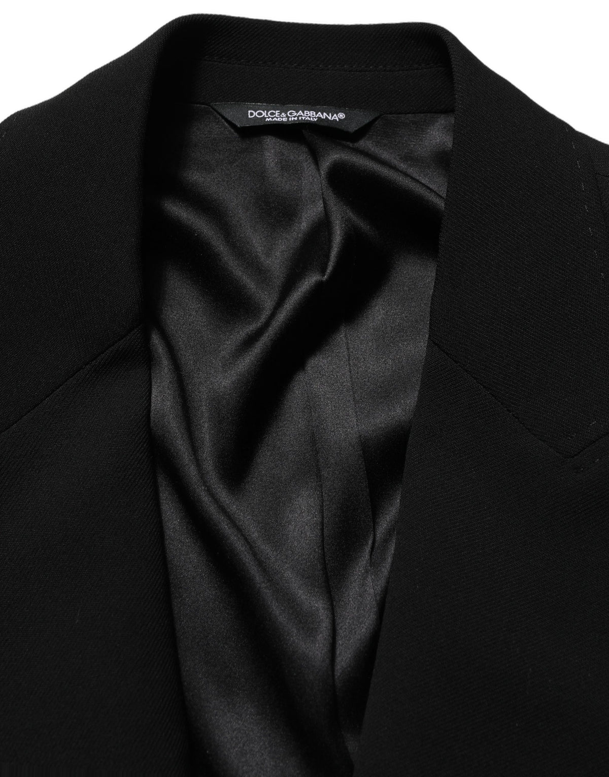 Dolce & Gabbana Black Wool Single Breasted Blazer Jacket for Men