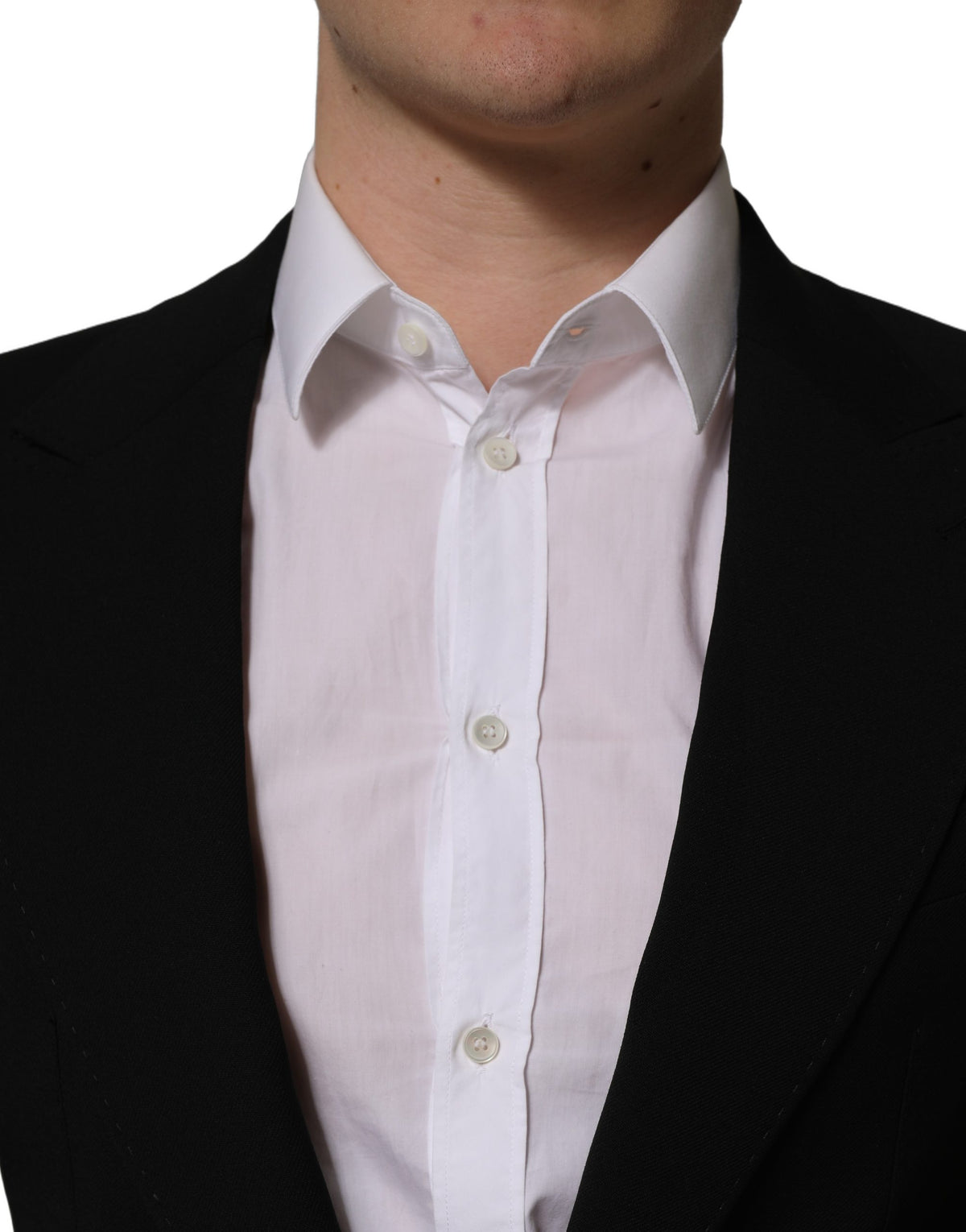 Dolce & Gabbana Black Wool Single Breasted Blazer Jacket for Men