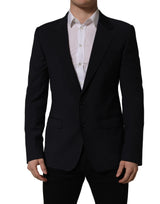 Dolce & Gabbana Black Wool Single Breasted Blazer Jacket for Men