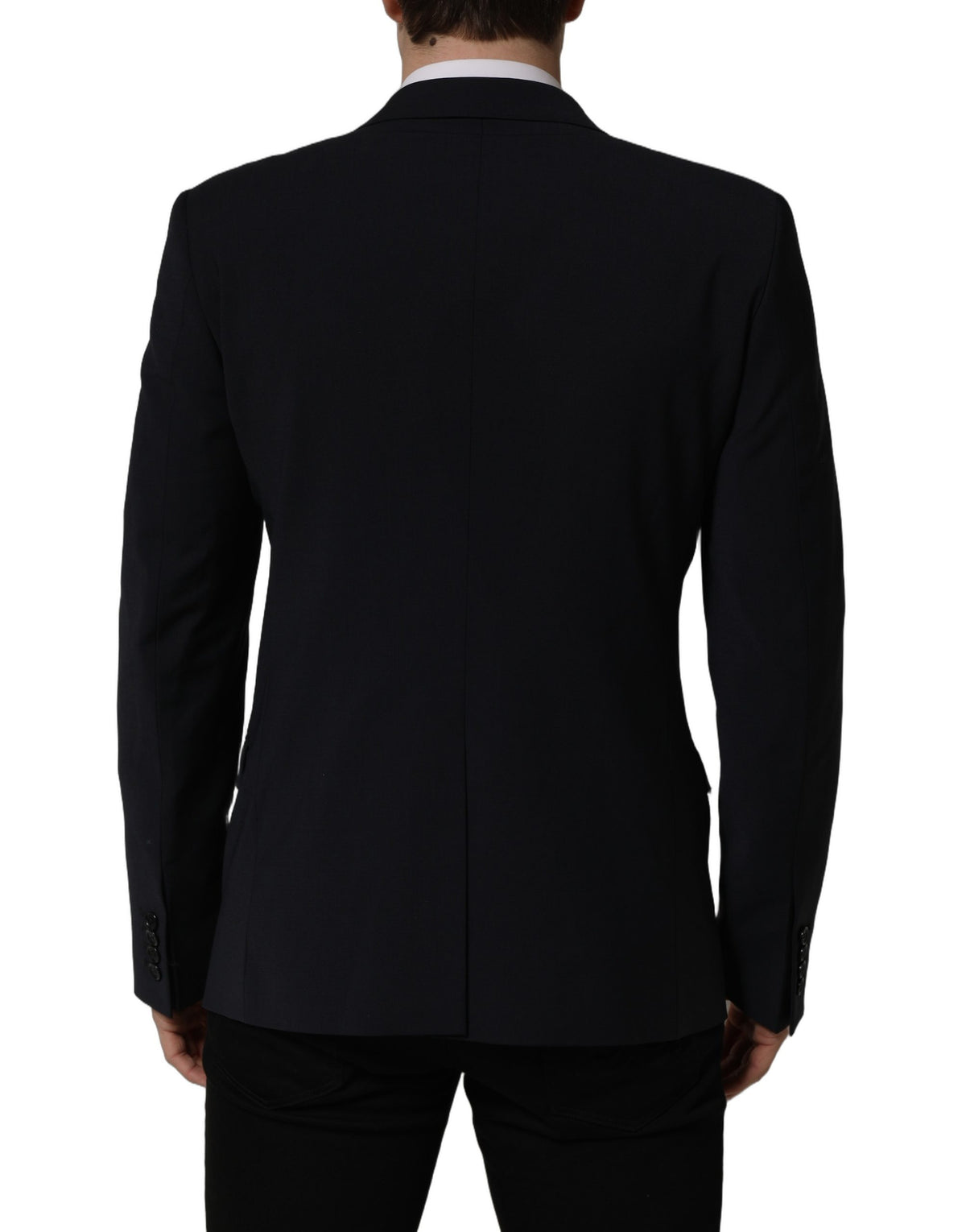 Dolce & Gabbana Black Wool Single Breasted Blazer Jacket for Men