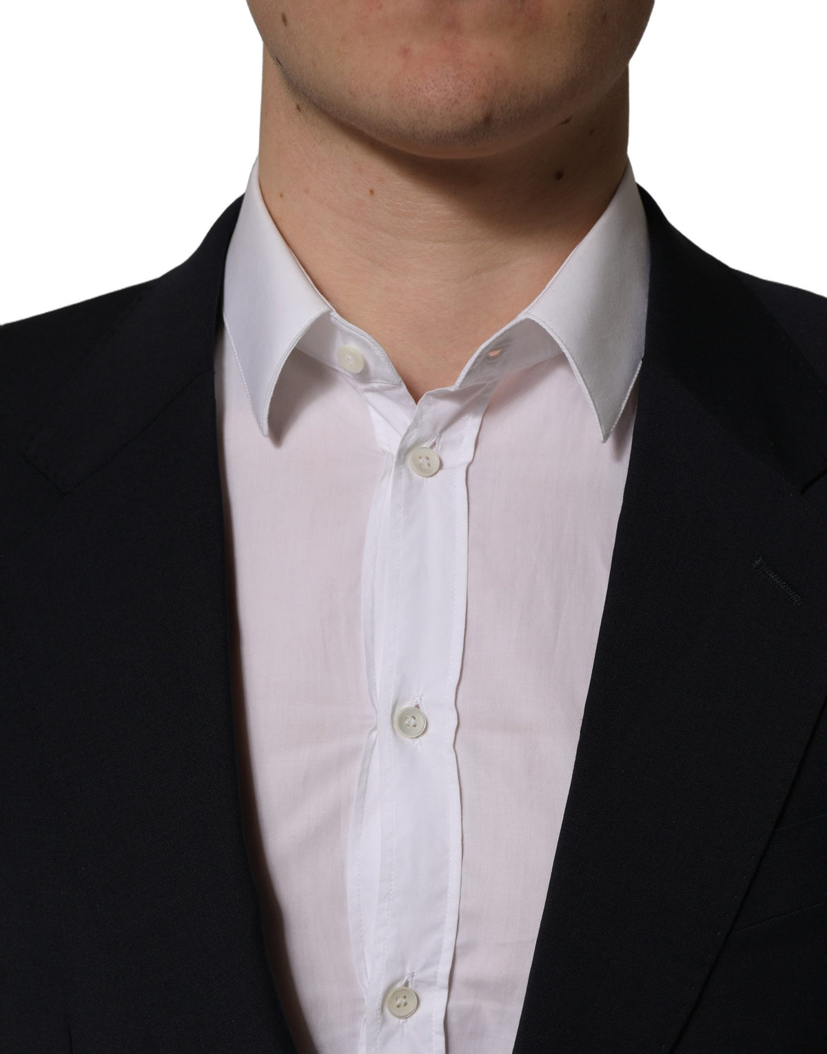 Dolce & Gabbana Black Wool Single Breasted Blazer Jacket for Men