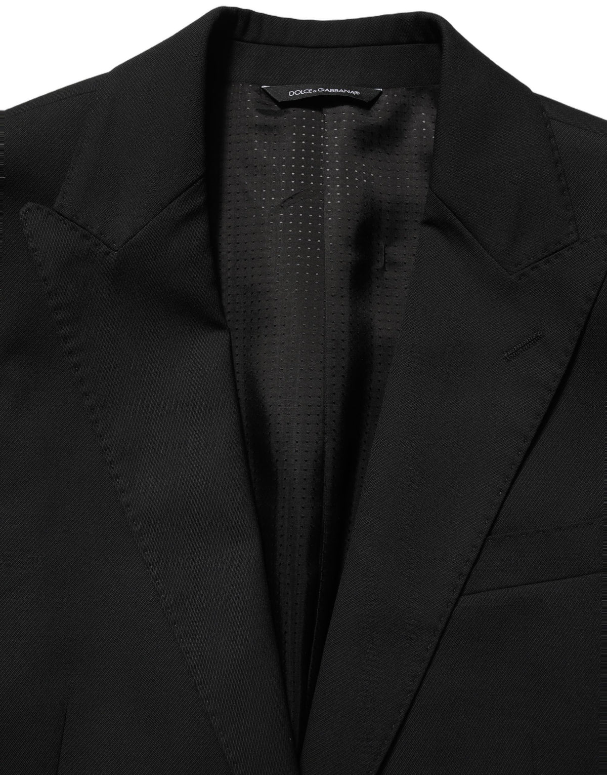 Dolce & Gabbana Black Single Breasted Blazer Jacket for Men