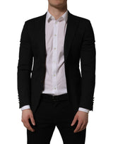 Dolce & Gabbana Black Single Breasted Blazer Jacket for Men
