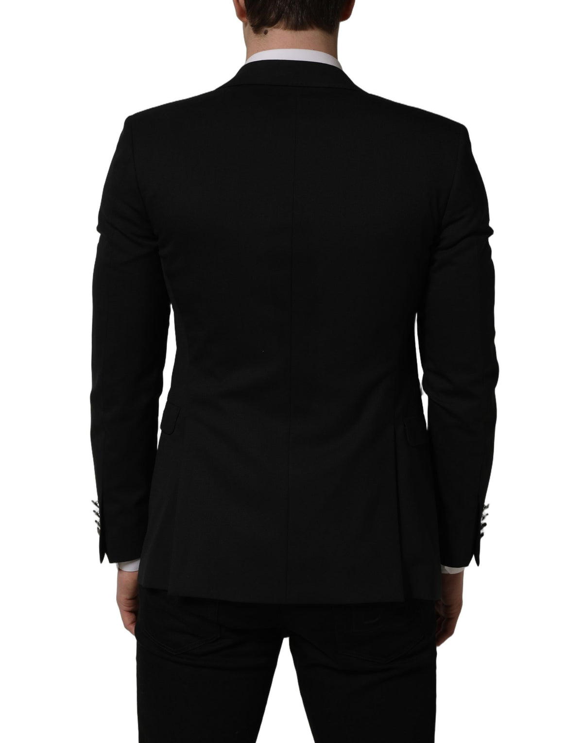 Dolce & Gabbana Black Single Breasted Blazer Jacket for Men