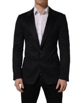 Dolce & Gabbana Black Cashmere Single Breasted Blazer Jacket