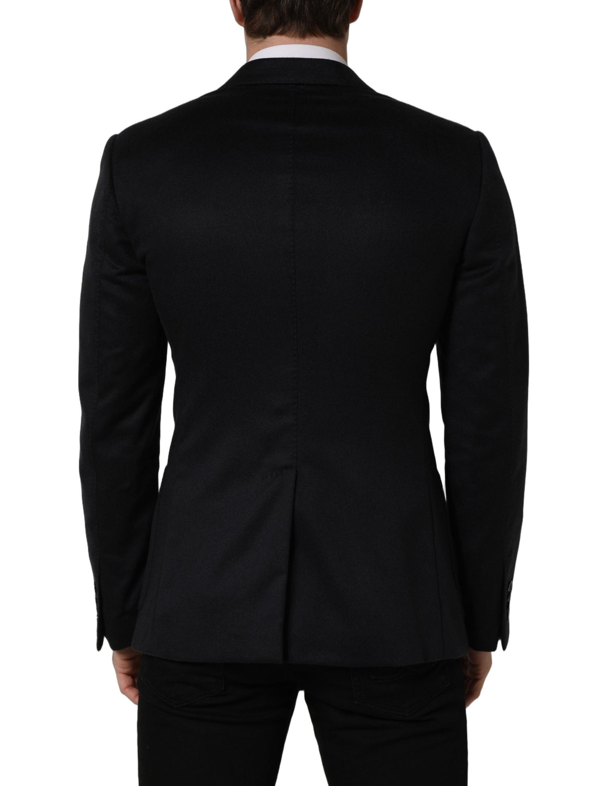 Dolce & Gabbana Black Cashmere Single Breasted Blazer Jacket