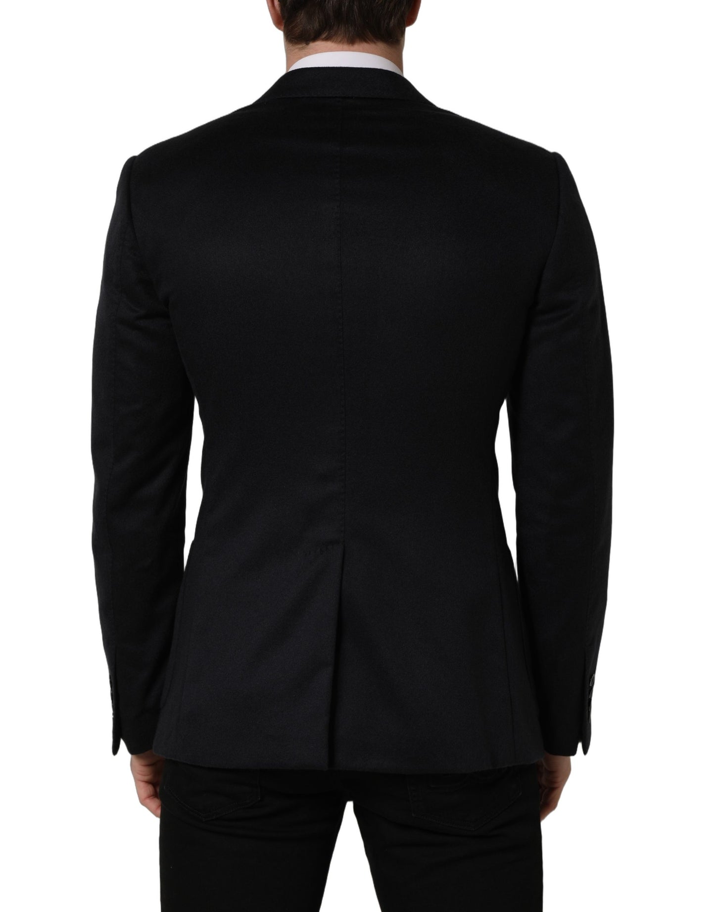 Dolce & Gabbana Black Cashmere Single Breasted Blazer Jacket
