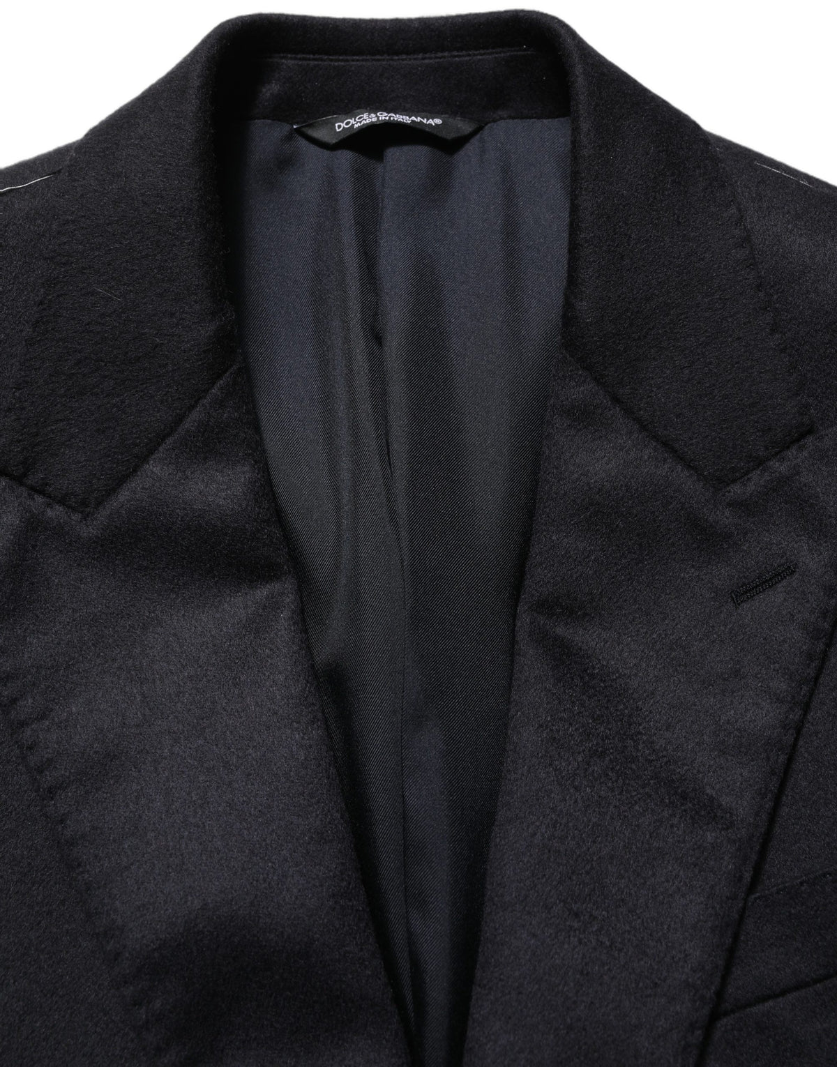 Dolce & Gabbana Black Cashmere Single Breasted Blazer Jacket