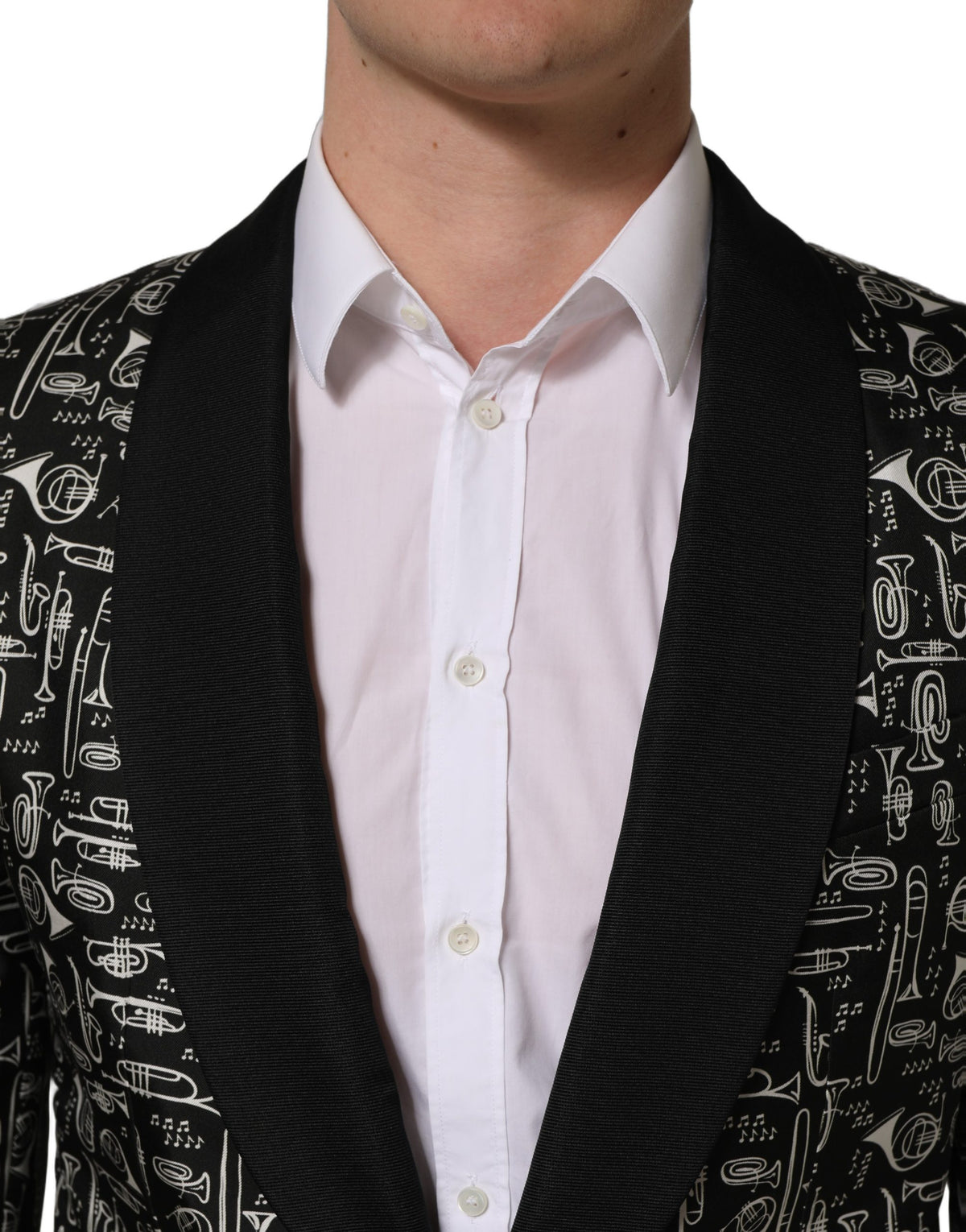 Dolce & Gabbana Black Crystal Embellished Blazer Jacket