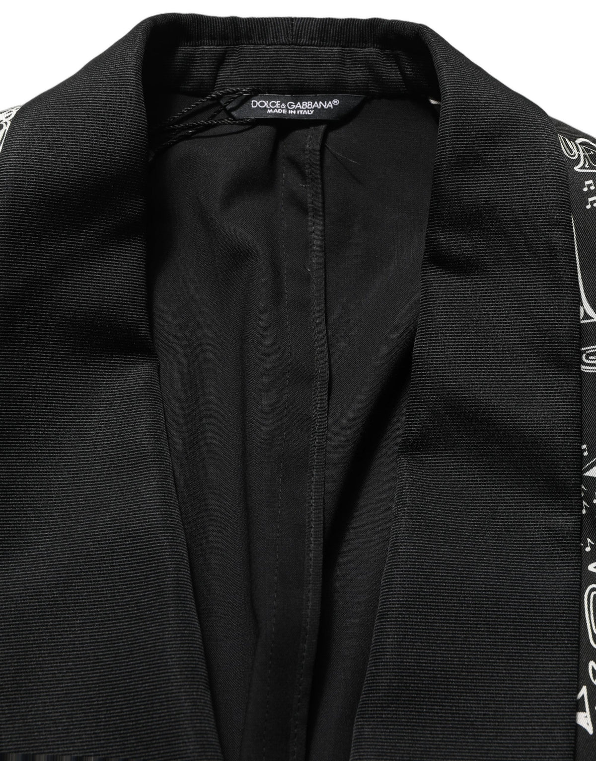 Dolce & Gabbana Black Crystal Embellished Blazer Jacket