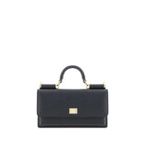 Dolce & Gabbana Black Calf Leather Bos Taurus Shoulder Bag