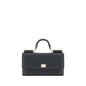 Dolce & Gabbana Black Calf Leather Bos Taurus Shoulder Bag