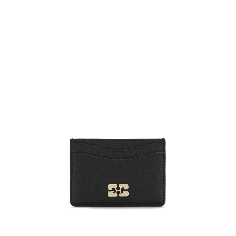 Ganni Black Recycled Polyamide Wallet