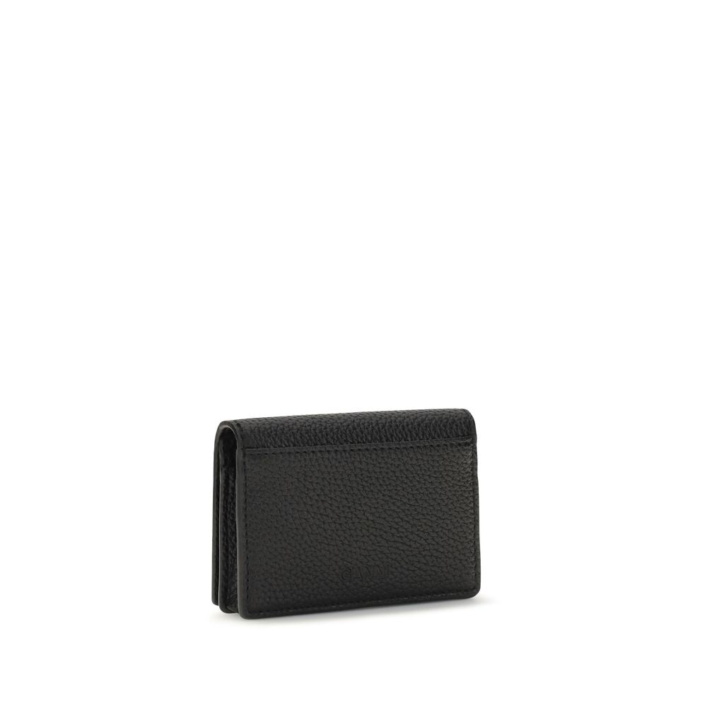 Ganni Black Recycled Polyester Wallet - Stylish & Functional