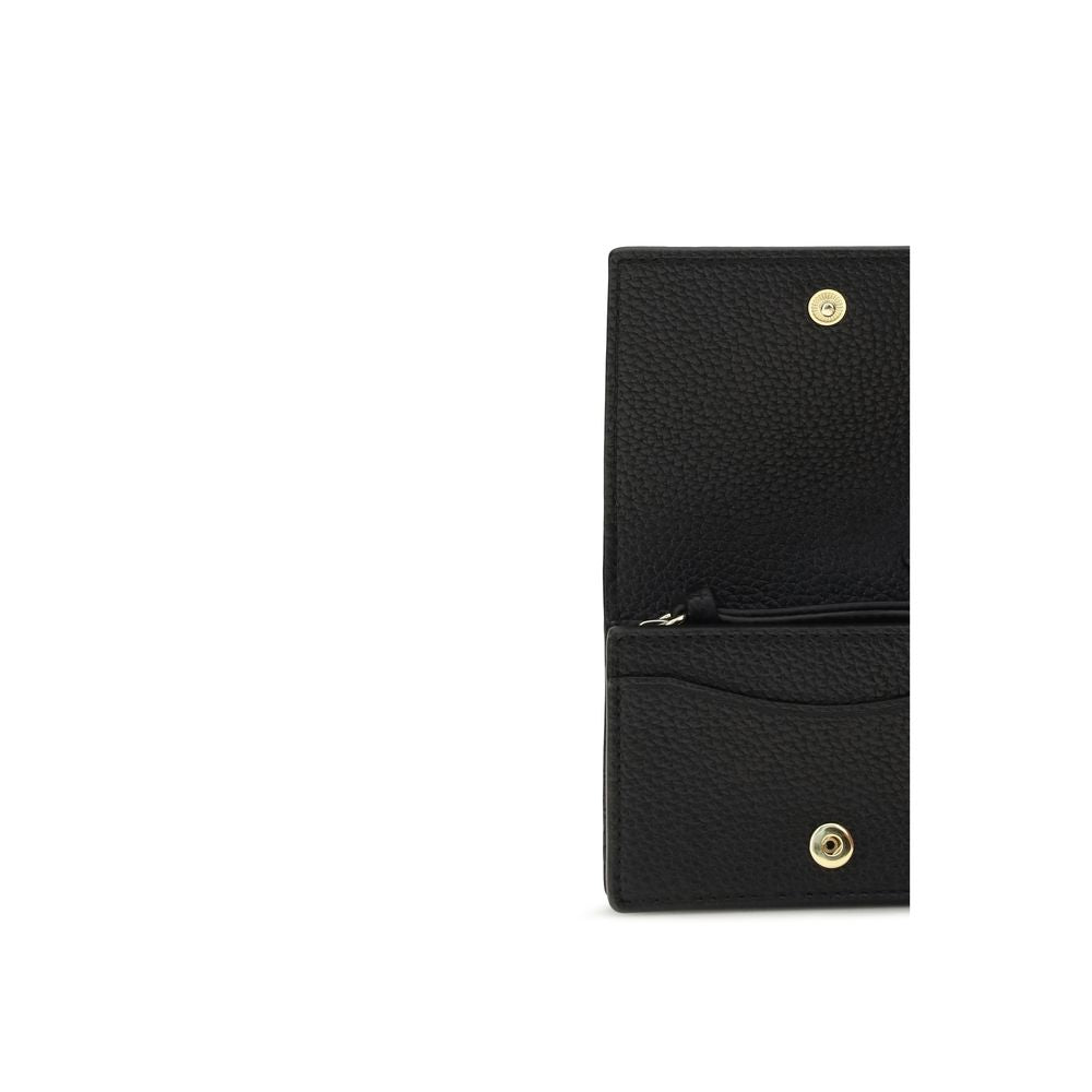 Ganni Black Recycled Polyester Wallet - Stylish & Functional