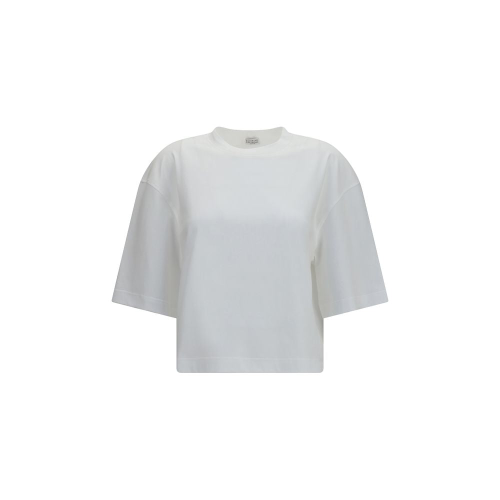 Brunello Cucinelli White Cotton Oversized T-Shirt