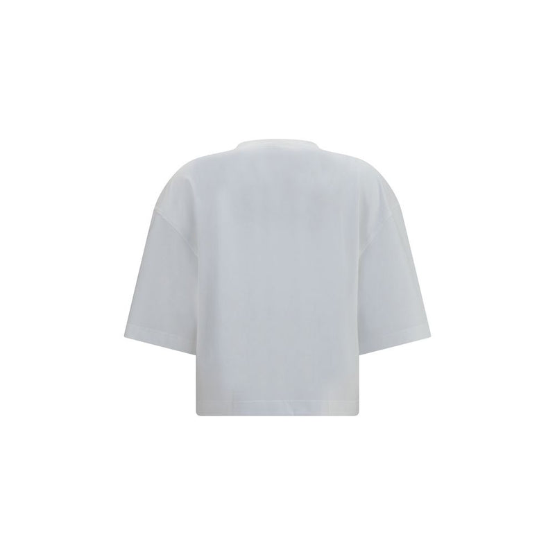 Brunello Cucinelli White Cotton T-Shirt for Women