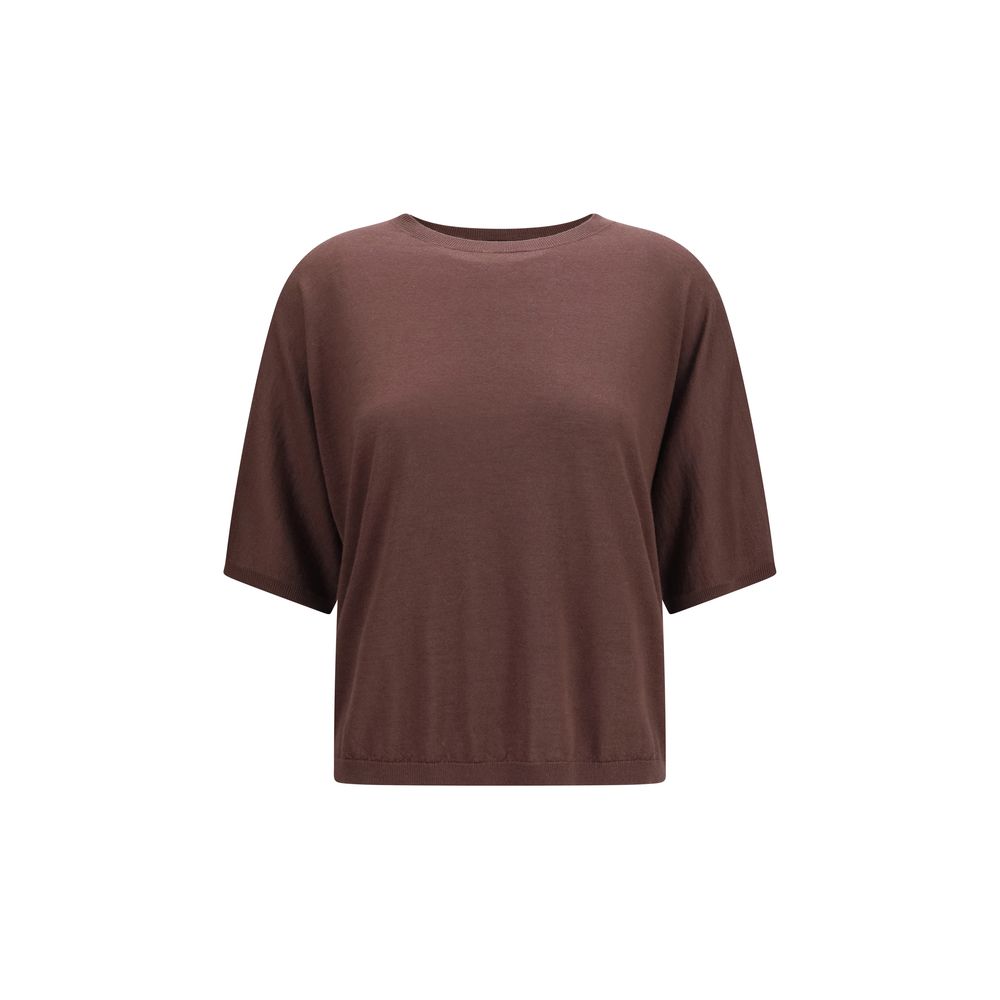 Brunello Cucinelli Purple Cashmere and Silk Sweater for Women